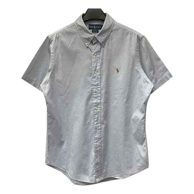 폴로 랄프로렌 커스텀핏 스카이 블루 반팔 드레스 셔츠 L~XL
