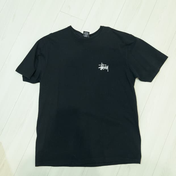 스투시 멜티드 블랙 티셔츠 블랙 L사이즈입니다