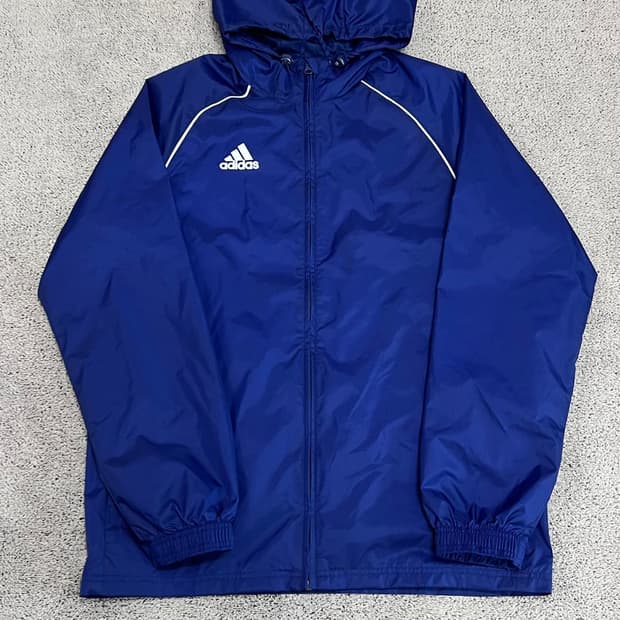 (XL) 아디다스 코어레인 바람막이 네이비