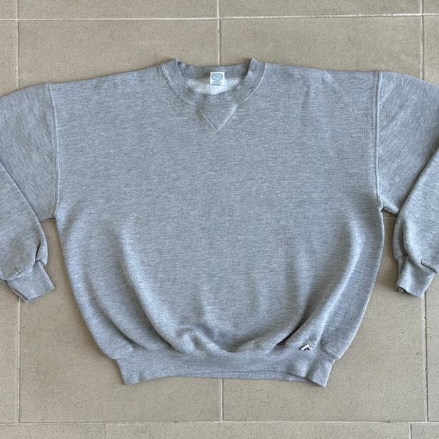 90s 빈티지 러셀 스웻셔츠 그레이 XXL USA