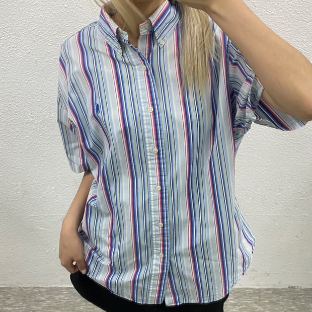 폴로 랄프로렌 블루포니 체크셔츠 XXL