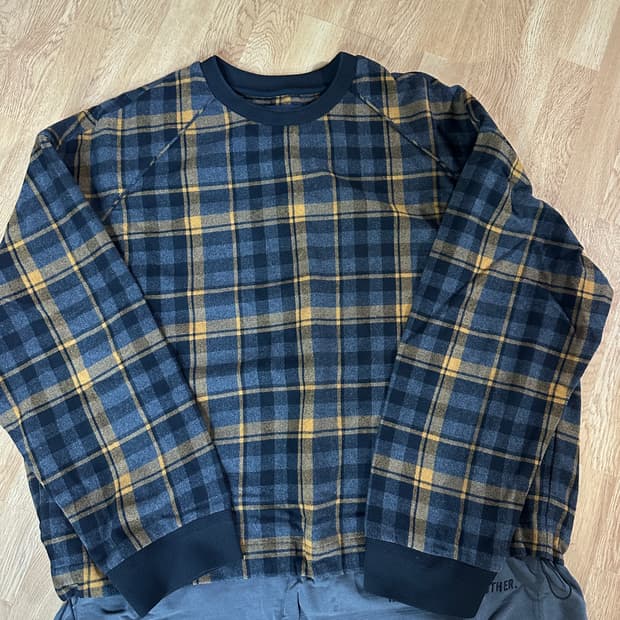 (50) 준지 플란넬 레이어드 맨투맨