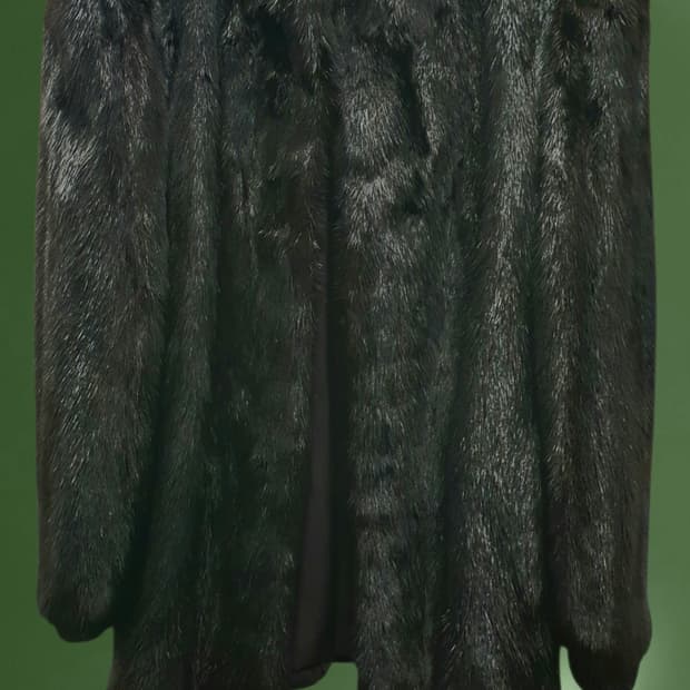 JAPAN 브랜드 
SAFURON 밍크 코트  블랙 