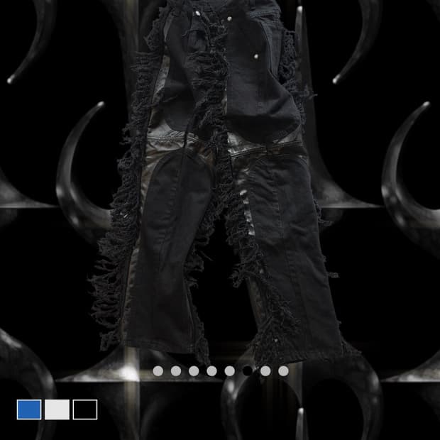 떠그클럽 모히칸 레더 데님 2사이즈