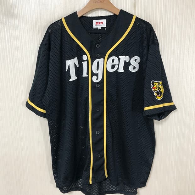 NPB SSK 한신타이거즈 블랙유니폼/져지 O(XL)