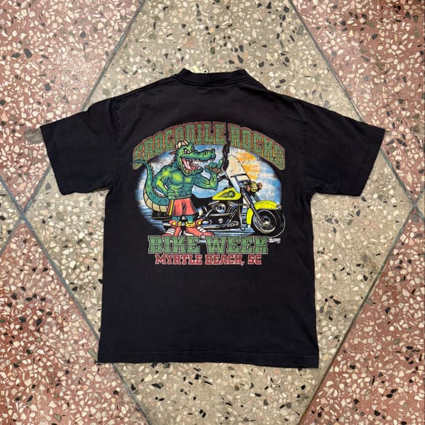 90s Crocodile rocks 포켓티 (M)