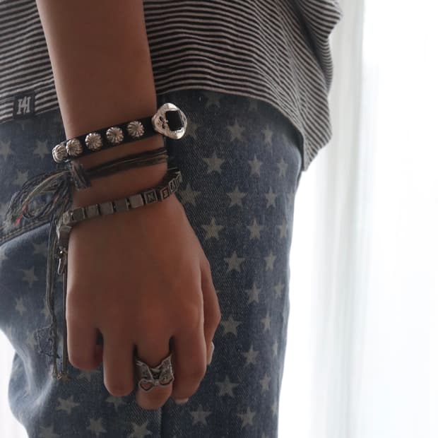 [Toga] Silver Concho Bangle