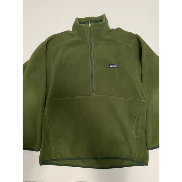 파타고니아 마이크로디니 1/4 집업 플리스 올리브 멕시코