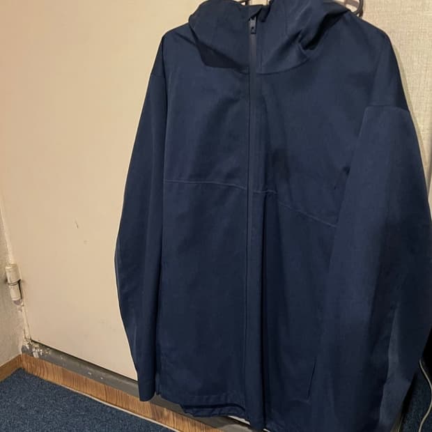 유니클로 파카 바람막이 블루