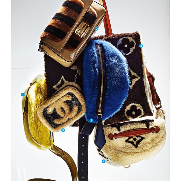 막스마라 불루 테디 울 알파카 벨트백
