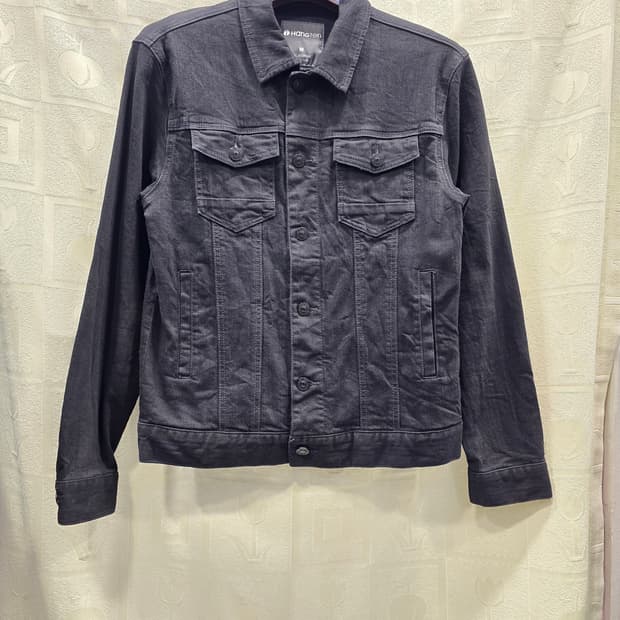 행텐 남성 블랙 데님 자켓 M(95)