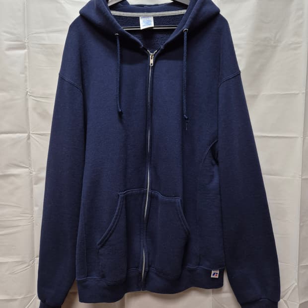 러셀 후드집업 네이비