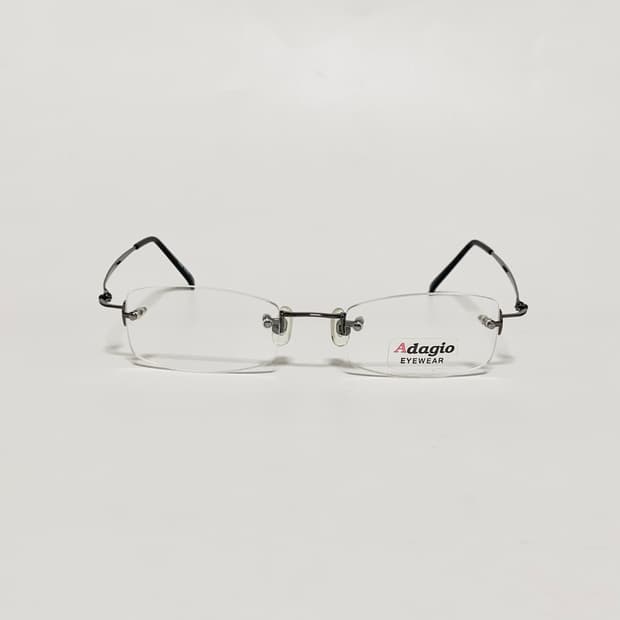 952 빈티지안경 데드스탁 직사각형 무테 안경 슬림 메탈 테 데일리 픽키