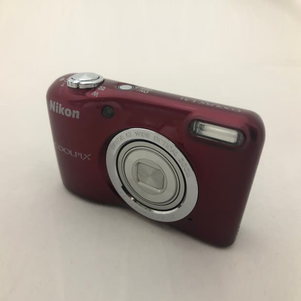 니콘 쿨픽스 Coolpix L31 빈티지 디카 카메라 레드 와인