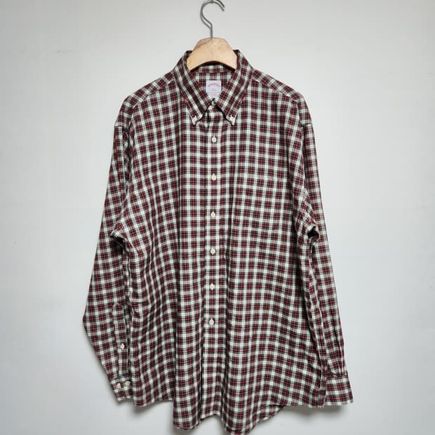 브룩스브라더스 체크 셔츠 L - S101