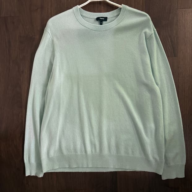 띠어리 캐시미어100 피스타치오 민트 니트