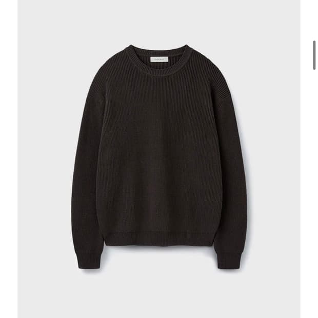 유니온블루 하드 트위스트 캠퍼 니트 딥브라운 M사이즈 팝니다