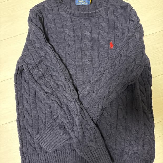 폴로 네이비 니트 s