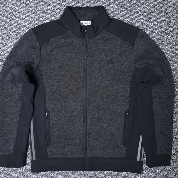 [무료배송][105]아디다스골프 남성용 니트 기모 집업