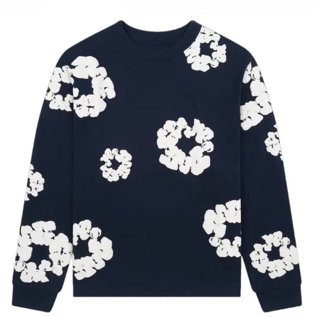 [xl]데님티어스 코튼 리쓰 롱슬리브 네이비