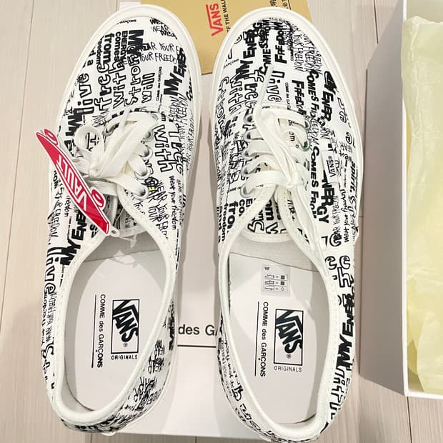 반스 x 꼼데 270사이즈 