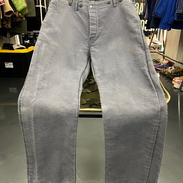 SUN FADED VINTAGE MOLESKIN 그레이몰스킨워크팬츠