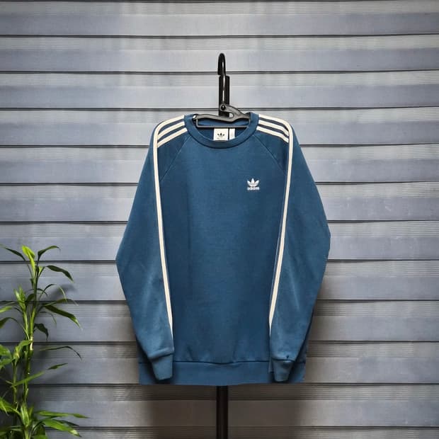 아디다스 3선 스트라이프 파이어버드 져지 맨투맨 L