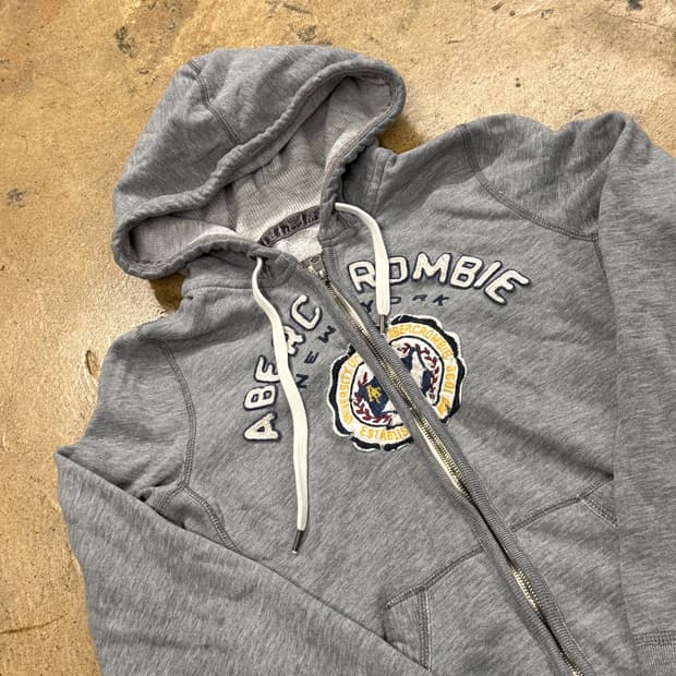 아베크롬비 그레이 후드집업