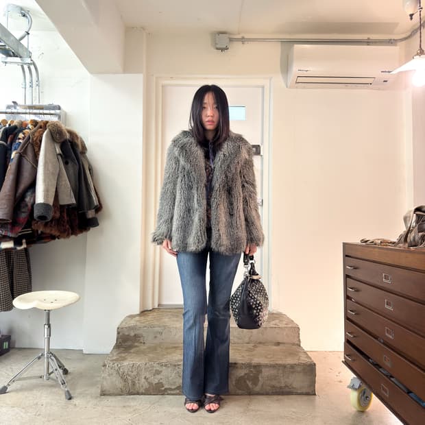 Armani Exchange Faux Fur Jacket/ S