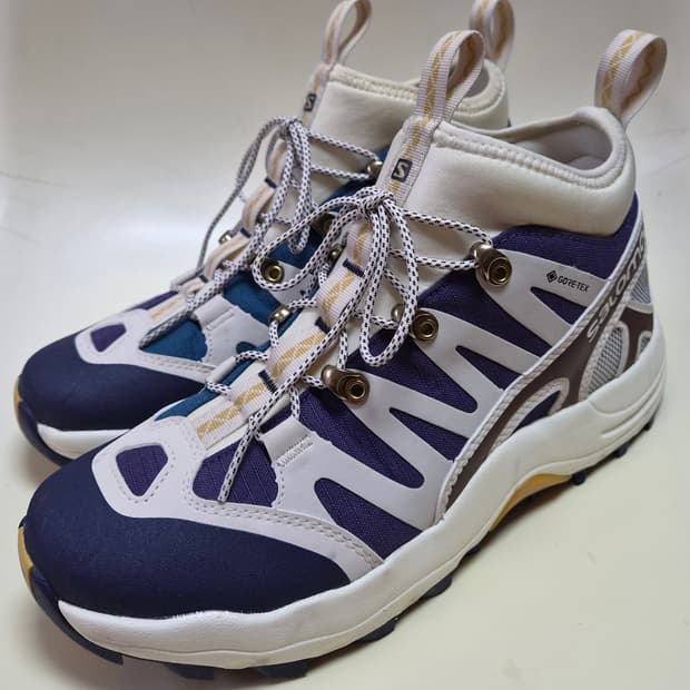 살로몬 고어텍스 운동화 250 크림퍼플브라운