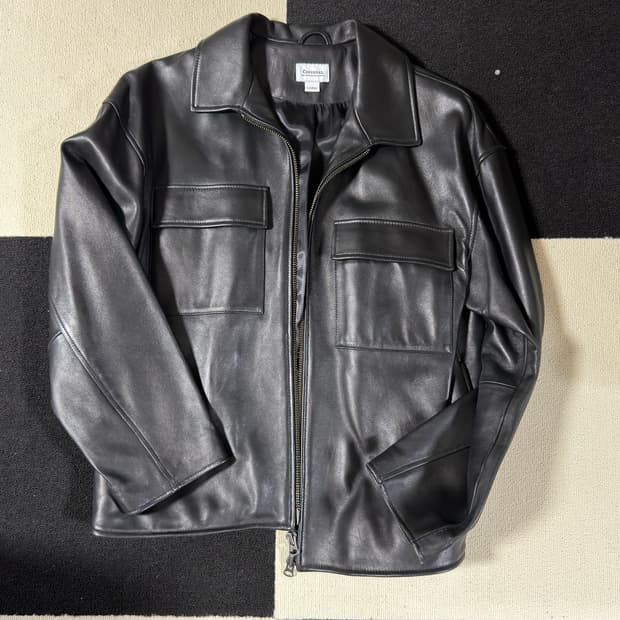 커버낫 양가죽 레더 자켓 블랙 L