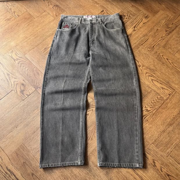 [34]00's AVIREX USA 아비렉스 올드스쿨 흑청 데님 팬츠