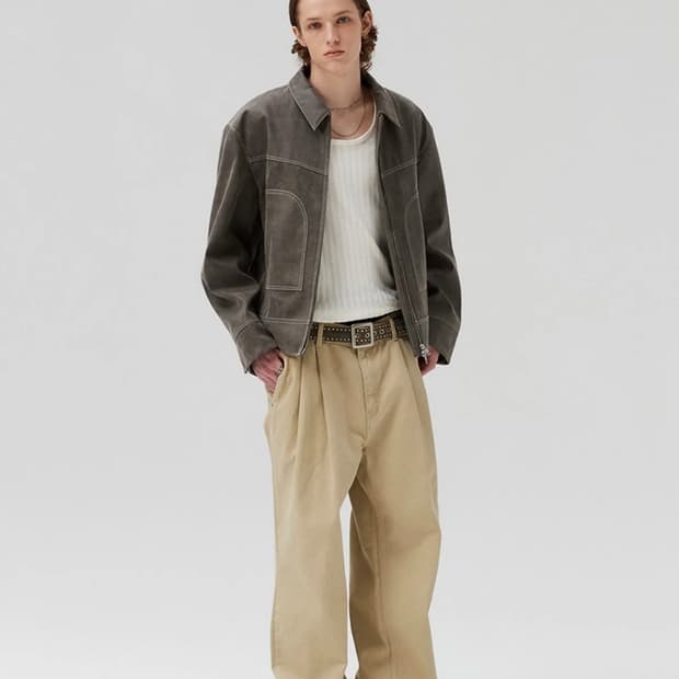 파브레가 프렌치 치노 투턱 팬츠