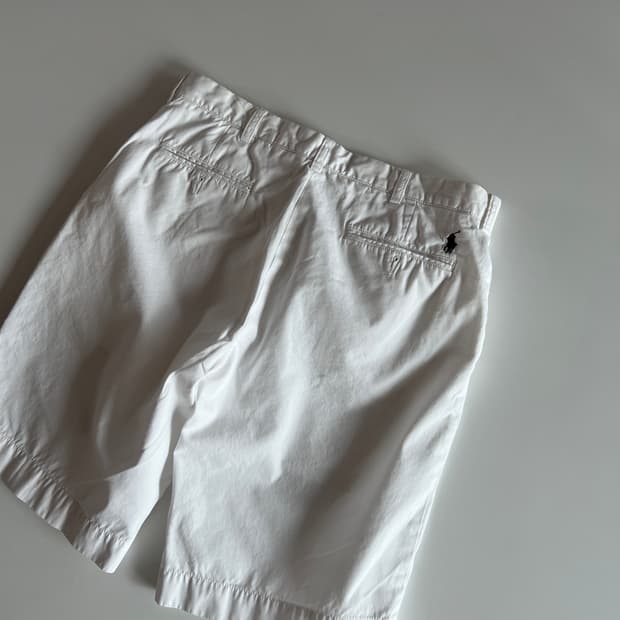 폴로 랄프로렌 화이트 쇼츠 34 