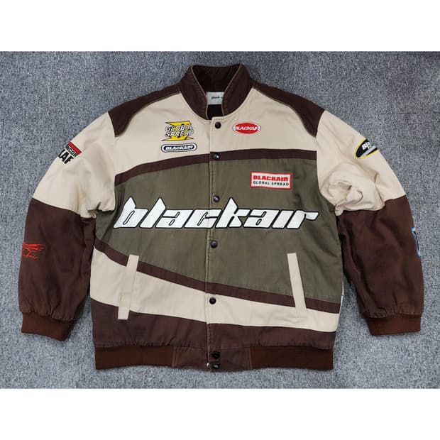 빈티지 모터사이클 레이싱 자켓 XL