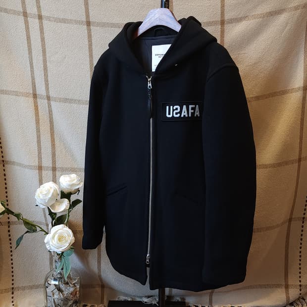 에스피오나지 울 코트 카뎃코트 32온즈 울 후드코트 M