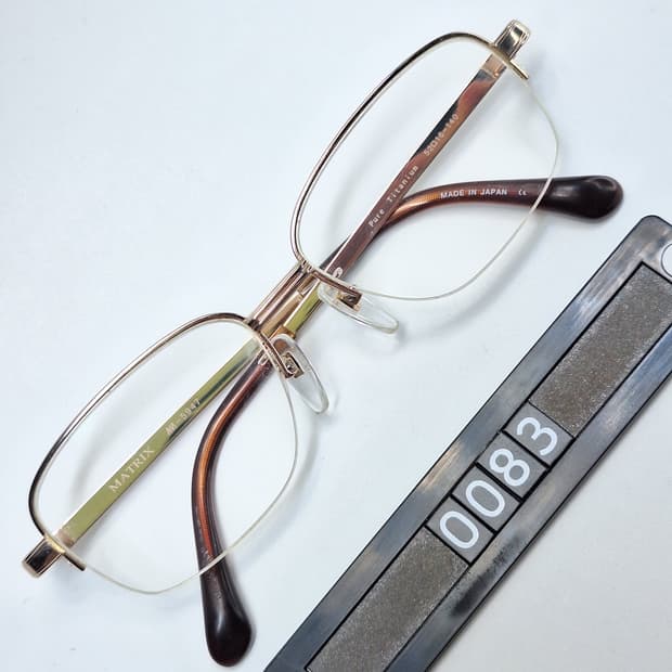 일제 순수 티타늄 반무테 안경테/MATRIX MA-5947/일본 빈티지 