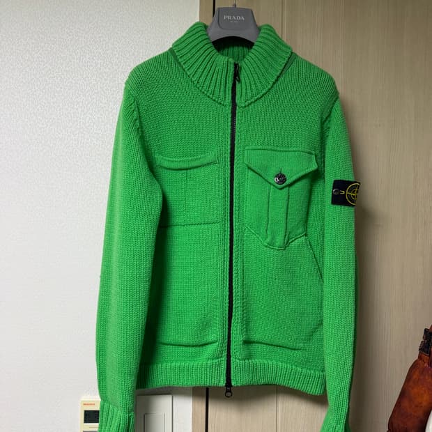 [M] 스톤아일랜드 헤비니트 울 가디건