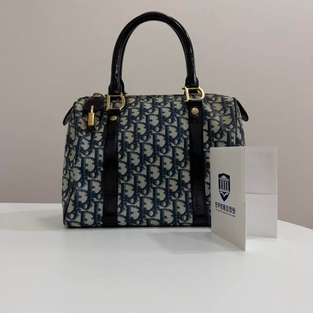 디올 오블리크 보스턴 (정품감정서 있음)