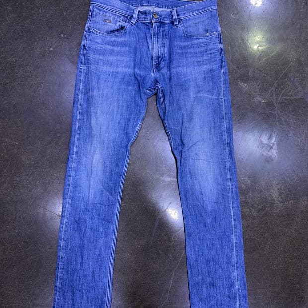 엠포리오 아르마니 빈티지 워싱 슬림핏 데님팬츠 34