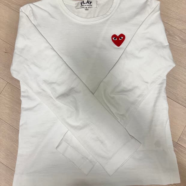 꼼데가르송 레드 와펜 롱슬리브