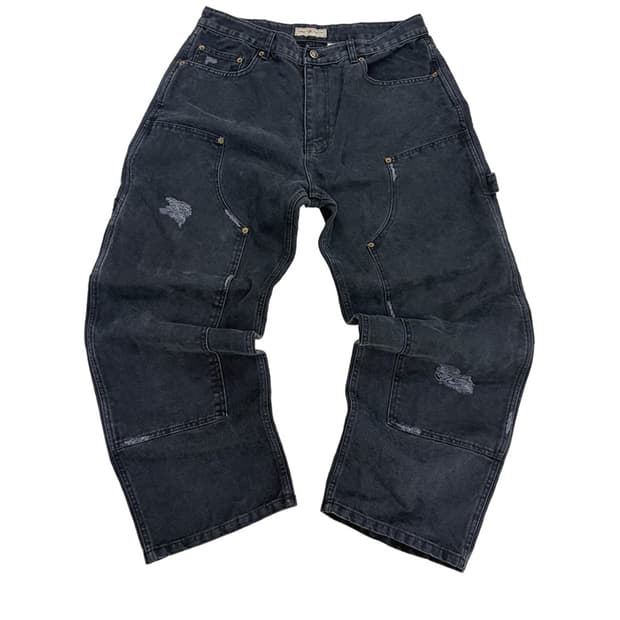 [2] 아오이로 트스 VTG 더블니 팬츠 네이비 새상품