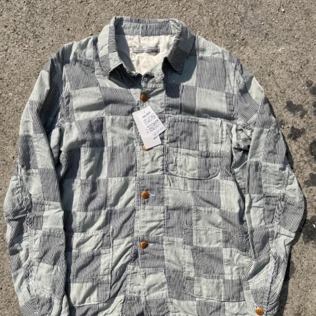 일본 빔즈 패치워크 커버올 자켓 M