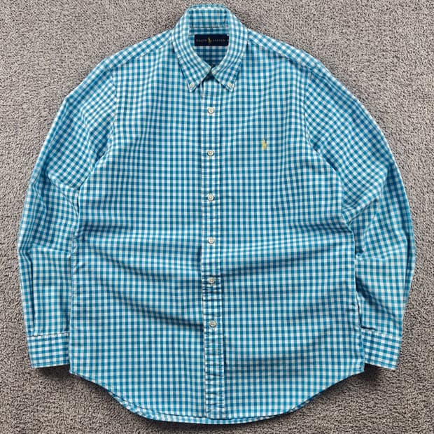 폴로랄프로렌 깅엄 체크 패턴 셔츠 ( M ) / 11179