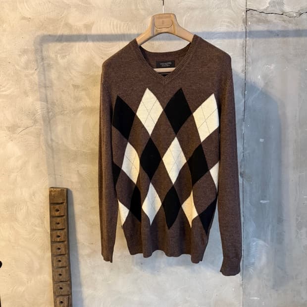 헤리티지 1981 아가일 니트 100