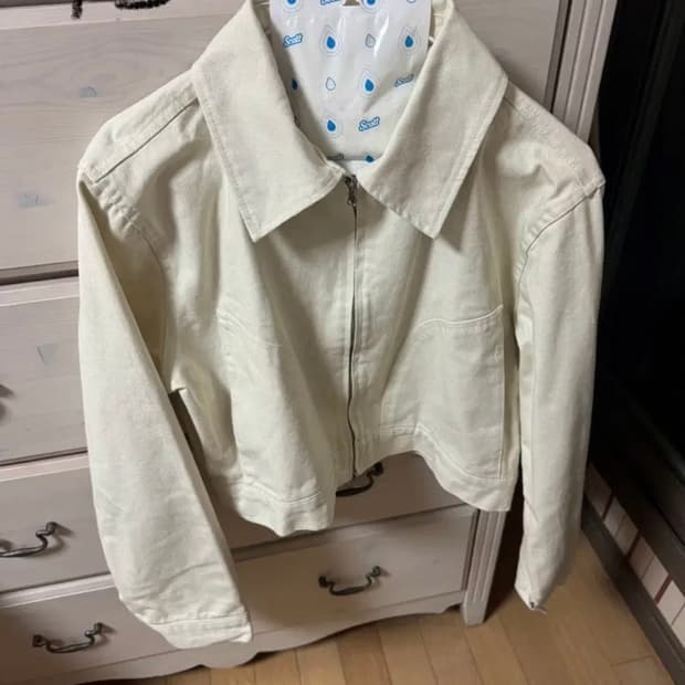 유이니 숏 블루종 점퍼 아우터