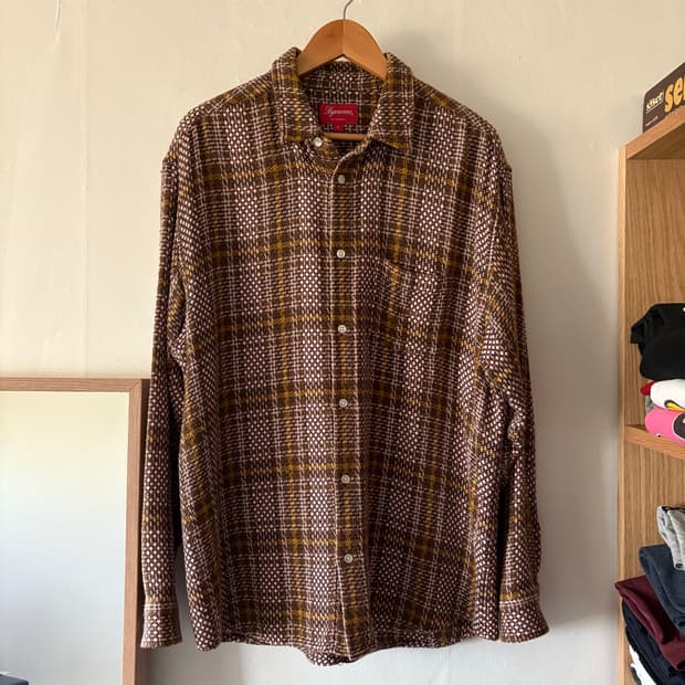 슈프림 체크 셔츠