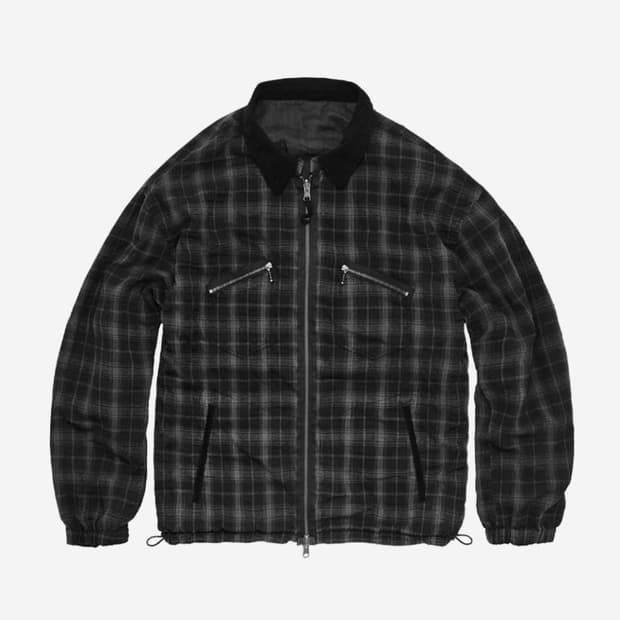 [구매, 4] 폴리테루 라미체크 리버시블 블루종 블랙