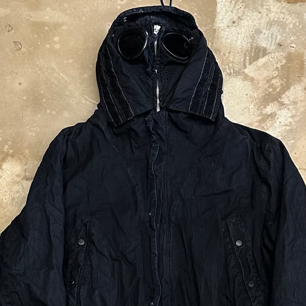 100 C.P. companny 컴퍼니 왁스 고글 후드 자켓