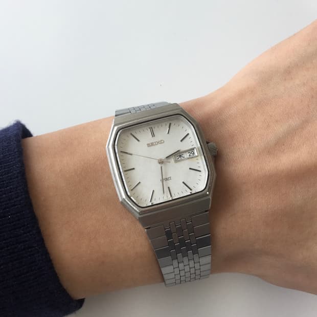 90s seiko spirit square day-date